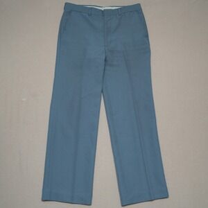Vintage 70s Sears Sports Wear Perma Prest Powder Blue Slacks Pants Talon‎ Zip 32
